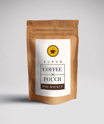 Coffee Pouch Mockup