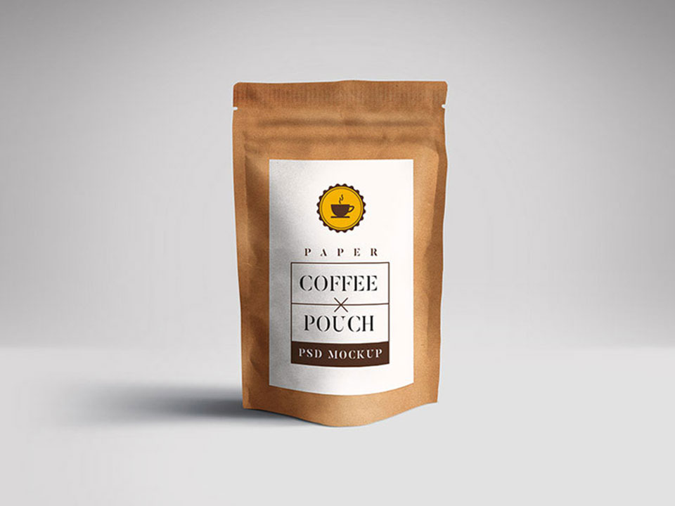Coffee Pouch Mockup